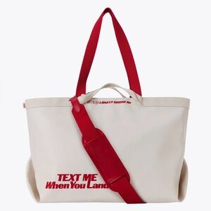 BEIS x LONELY GHOST The Travel Tote 
in Ghost White BNWT